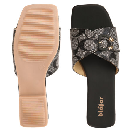 Blafar Luxe Buckle Comfort Flat Sandals