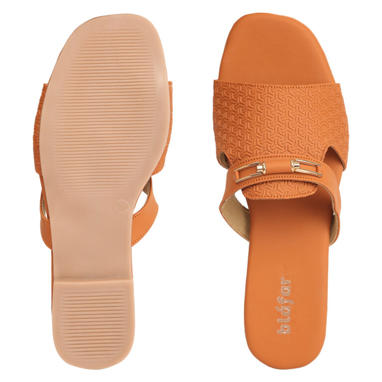 Brown Blafar Elegant Comfort Flat Sandals