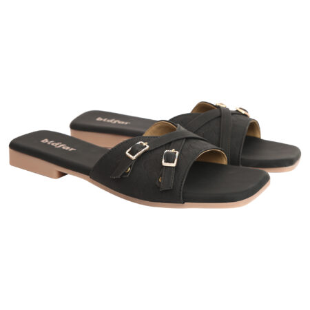 Blafar Luxe Buckle Comfort Flat Sandals